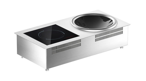 kwaliteit  Built-in Induction Combination Cooktop  with Flat and Concave Surfaces fabriek